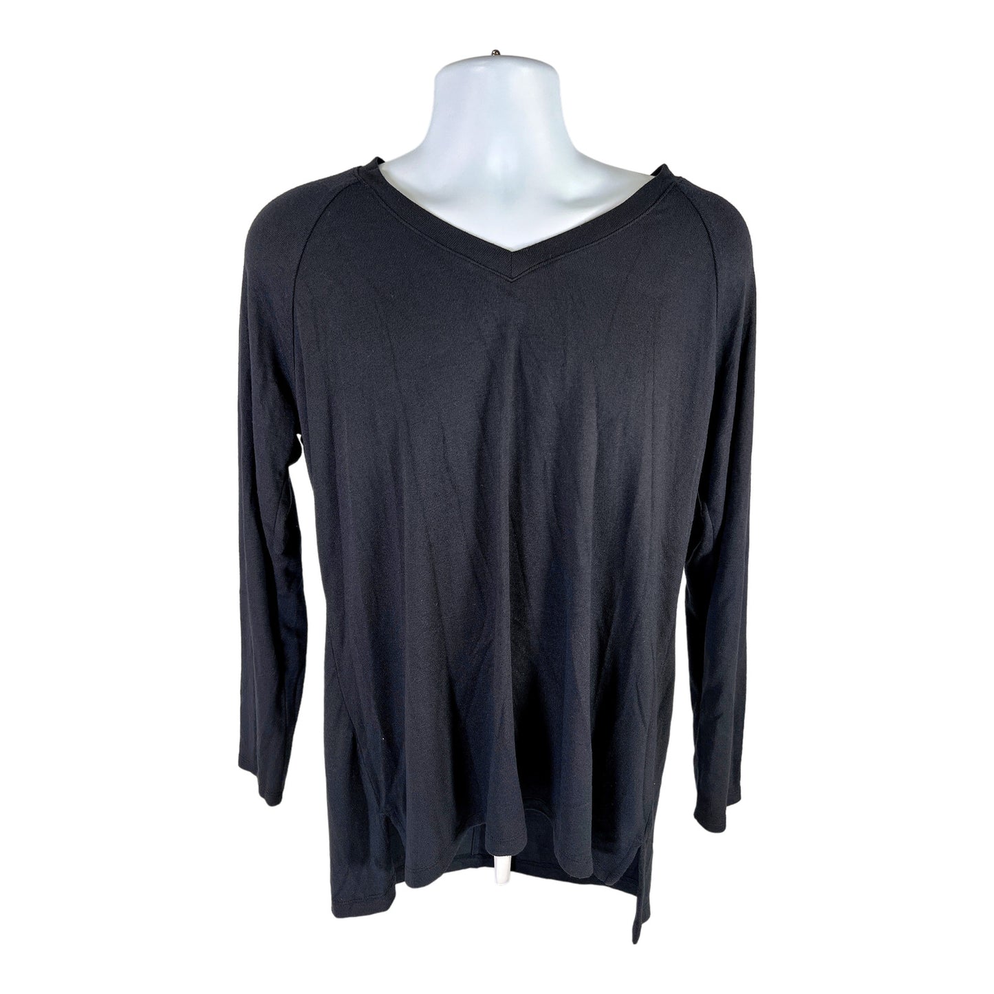 Banana Republic Women’s Black Long Sleeve V-Neck T-Shirt - L