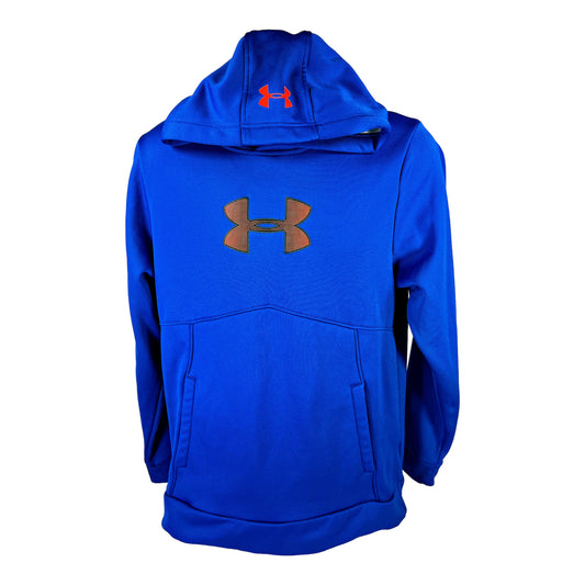 Under Armour Men’s Blue Fleece Lined Loose Fit Pullover Hoodie - S