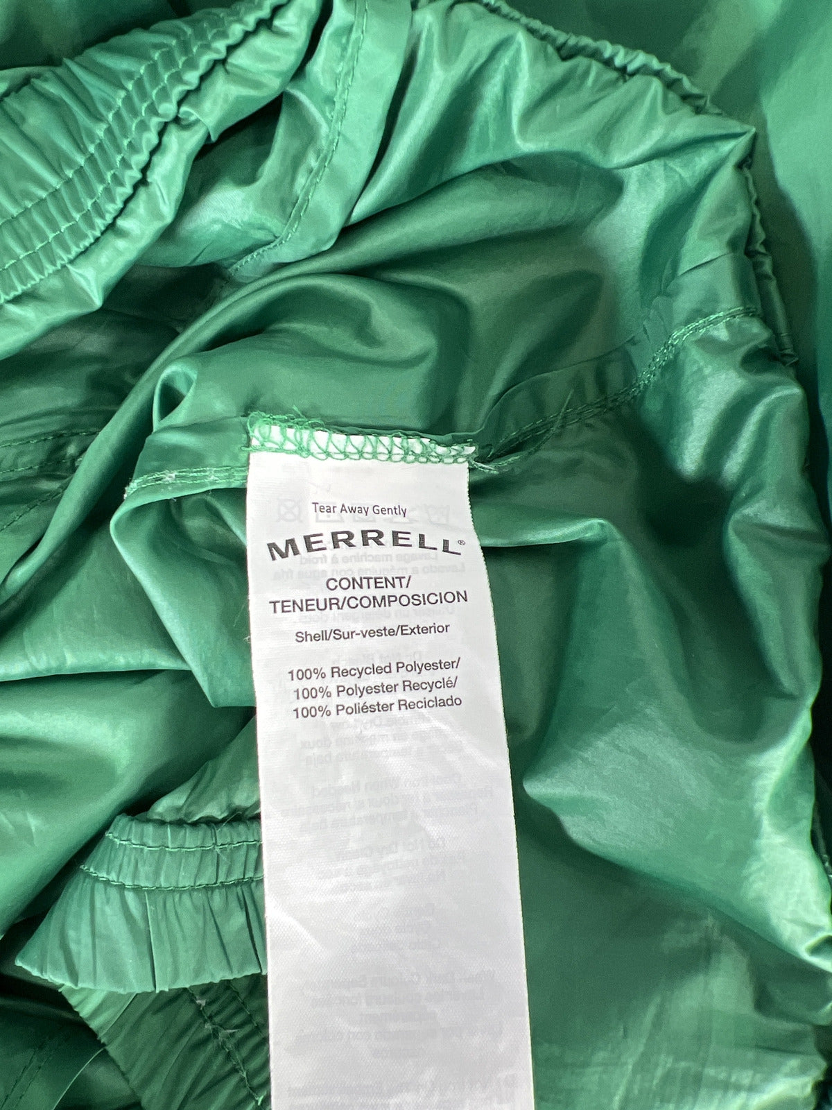 Merrell Men’s Dark Green Full Zip Hooded Track Windbreaker Jacket - XL