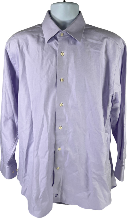 David Danahue Men’s Purple Button Up Dress Shirt - 16 1/2 - 32/33