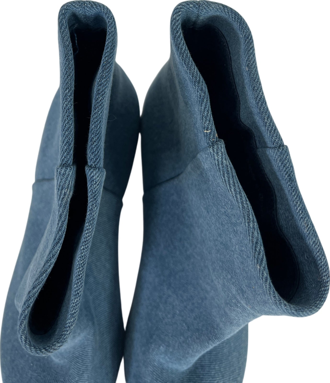 Dolce Vita Women’s Blue Denim Pointed Toe Heeled Booties - 6.5 M