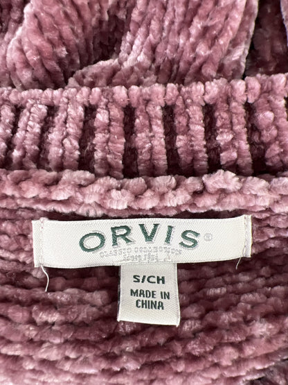 Orvis Women’s Pink Long Sleeve Chenille Soft Pullover Sweater - S