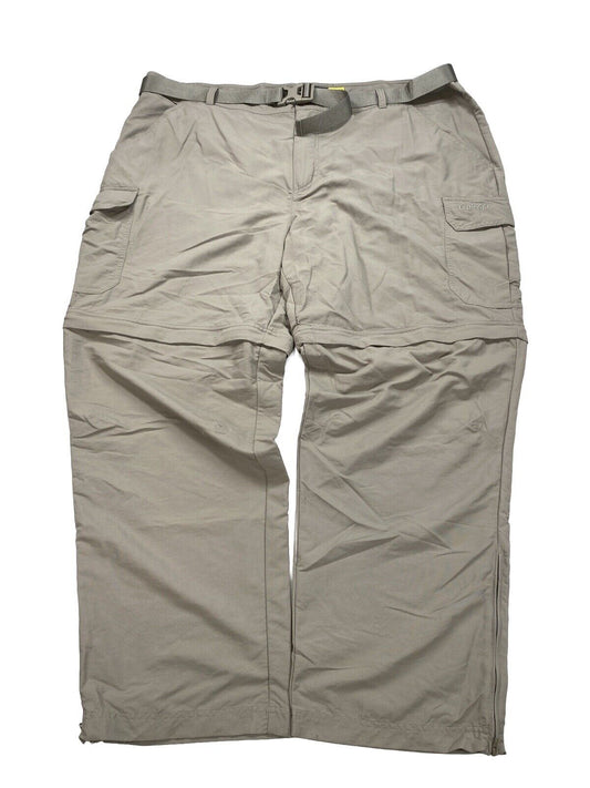 Cabela's Men's Beige Nylon Convertible Cargo Pants with Belt - 46x30