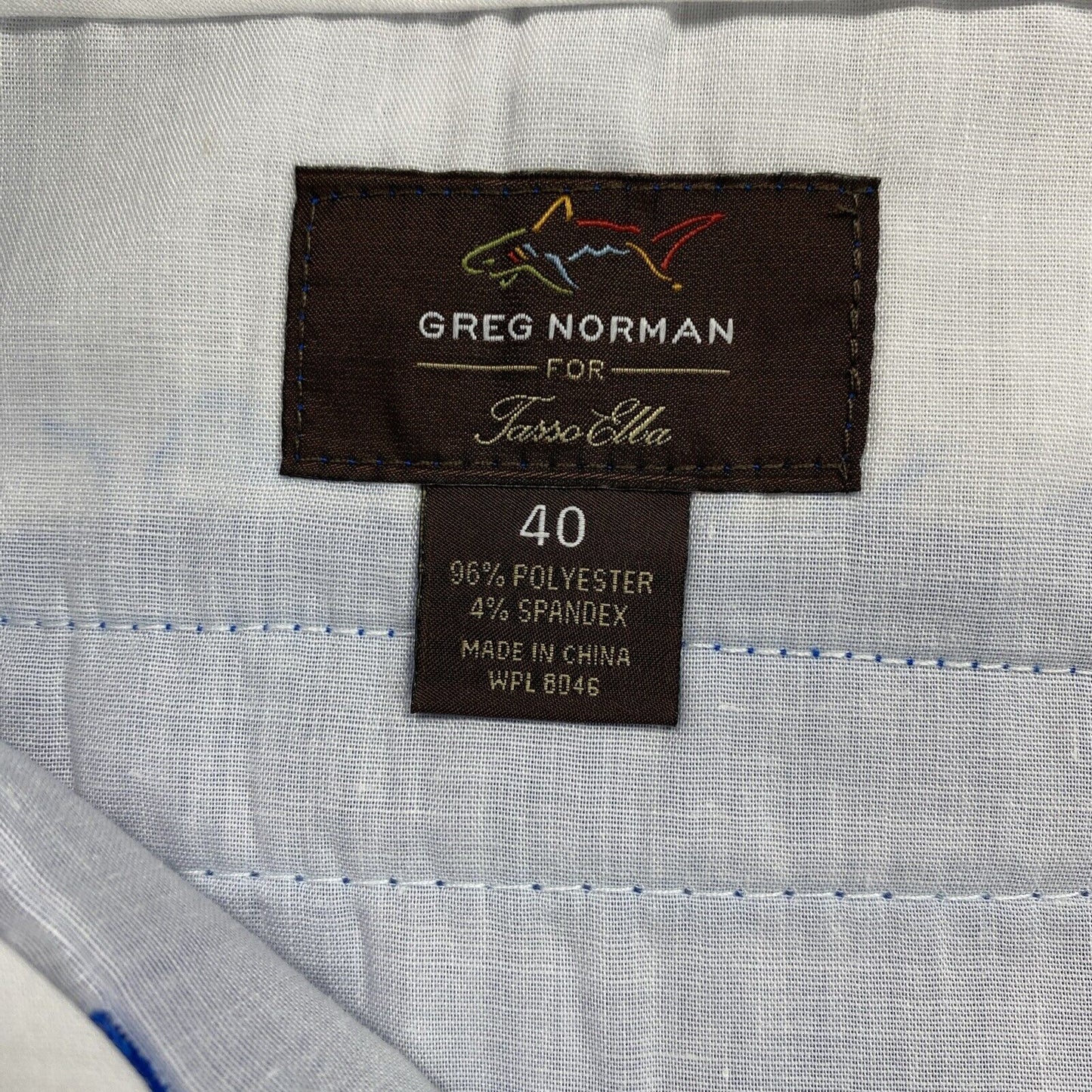 Greg Norman Men's Blue Stretch Golf Shorts - 40