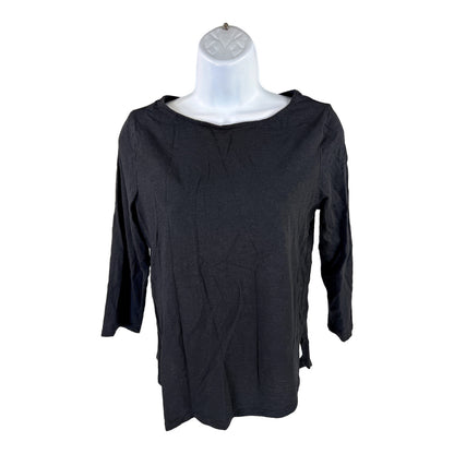 Chico’s Women’s Black The Ultimate 3/4 Sleeve T-Shirt - 0/ US S