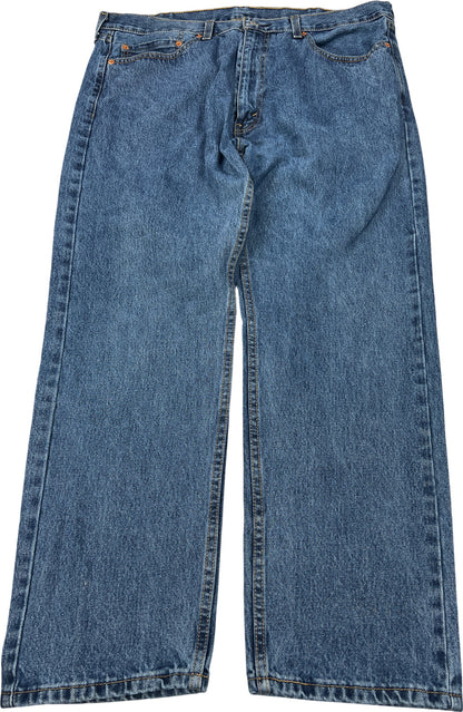 Levi’s Men’s Medium Wash 505 Regular Straight Leg Denim Jeans - 38x29