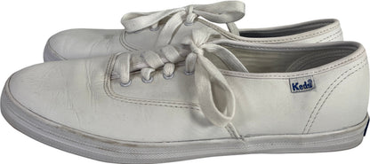 Keds Women’s White Champion Leather Lace Up Sneakers - 8.5