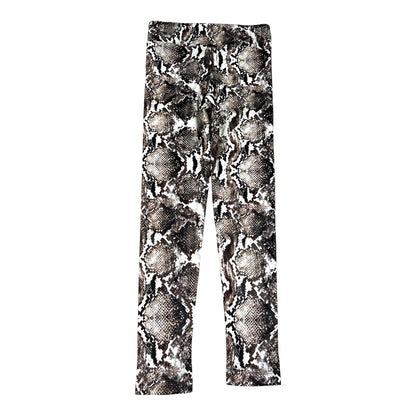 NEW Kodak Women’s Brown/White Shinny Snake Print Leggings - S