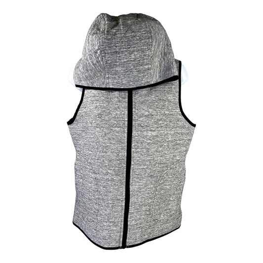 Lululemon Women’s Heathered Gray Insculpt Reversible Full Zip Hooded Vest - 8/M