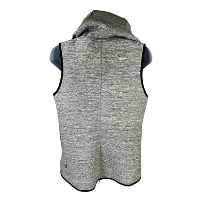 Lululemon Women’s Heathered Gray Insculpt Reversible Full Zip Hooded Vest - 8/M