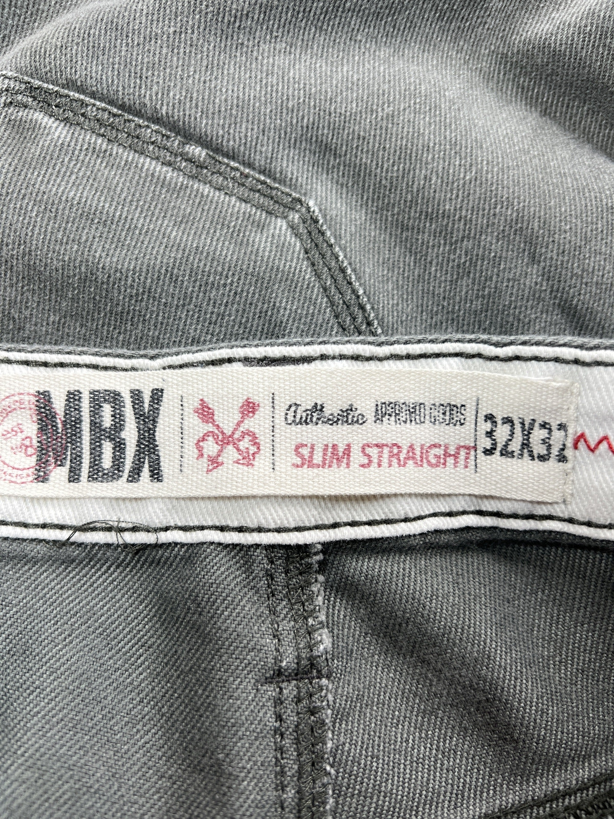 MBX Men’s Green Slim Straight Denim Jeans - 32x32