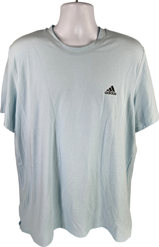 NEW adidas Men’s Blue Striped Short Sleeve Axis Tee 2.0 T-Shirt - XL