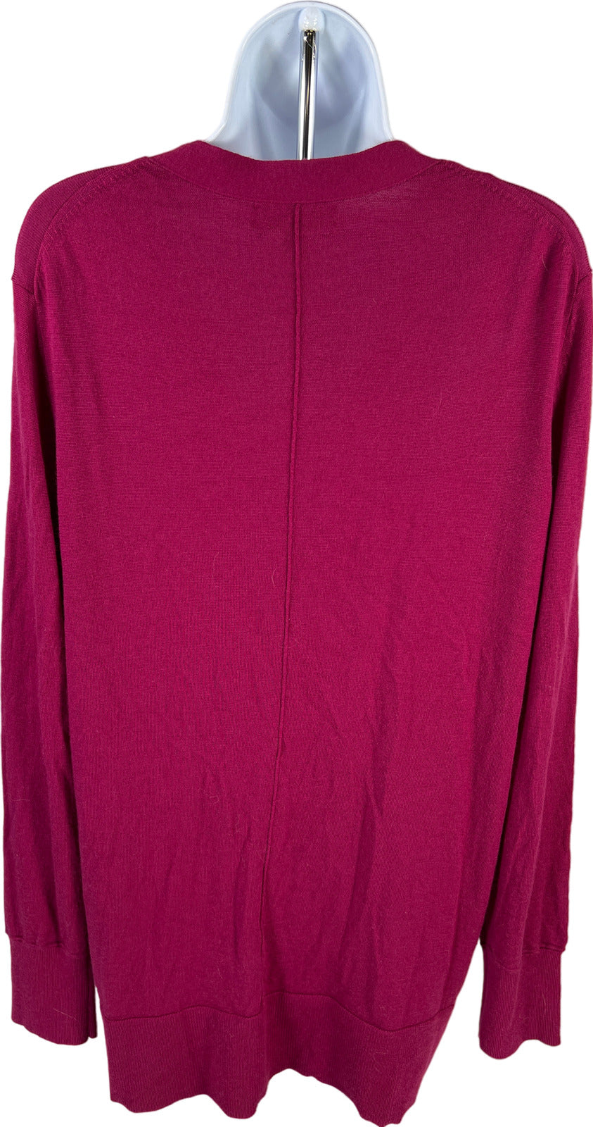 Banana Republic Women’s Purple Merino Wool Orla Long Cardigan Sweater - L