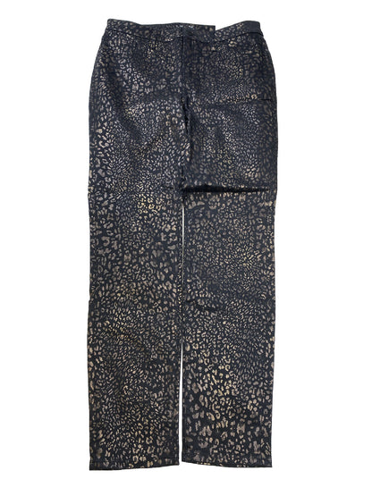 NEW Chico's Women's Black Metallic Animal Print Jegging Jeans - 0.5/US 6