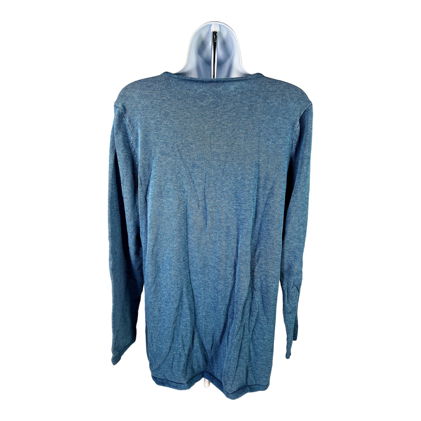 J.Jill Women’s Blue Long Sleeve V-Neck Tunic Sweater - M