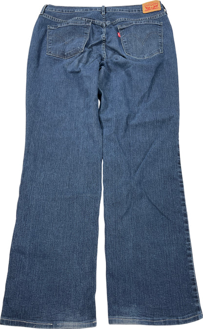 Levis Women’s Dark Wash 505 Straight Denim Jeans - 14