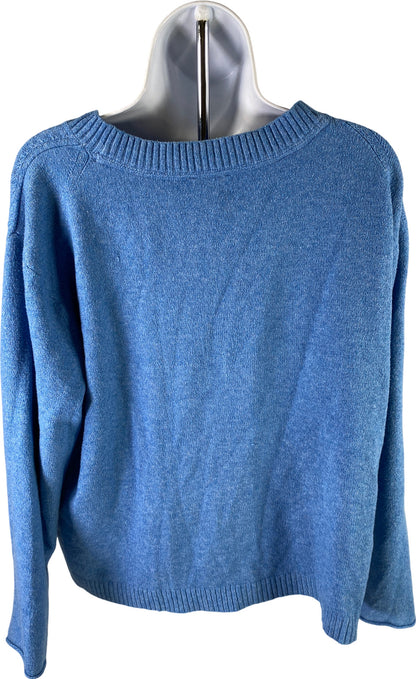 J. Jill Women’s Blue Long Sleeve Knit Sweater - Petite M