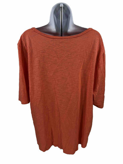 Chico's Women's Orange Ultimate Tee Shirt Short Sleeve - 4/US XXL