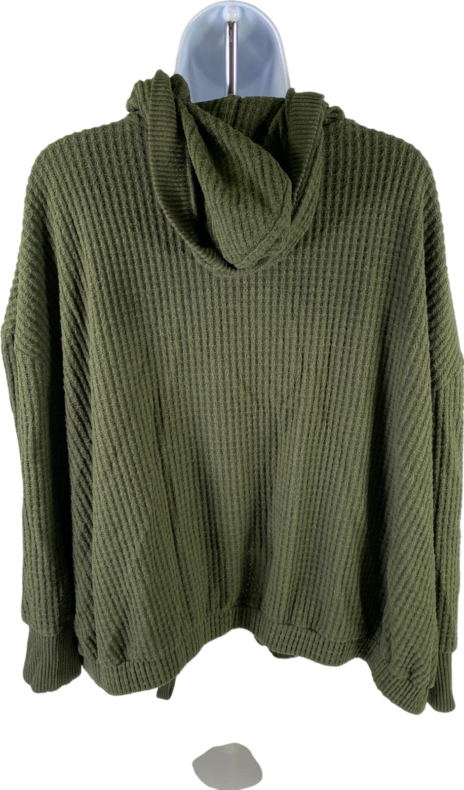 Torrid Women’s Green Waffle Knit Drawstring Waist Cardigan Sweater - Plus 3X