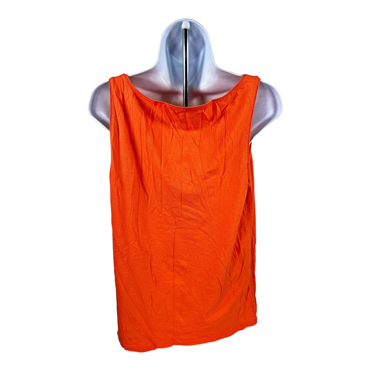 J.Jill Women’s Orange Sleeveless Cotton Tank Top - M