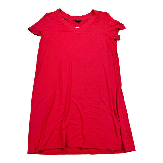 J.Jill Women’s Red Short Sleeve V-Neck T-Shirt - L Petite