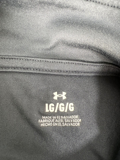 Under Armour Men's Gray Long Sleeve 1/2 Zip Athletic Shirt - L
