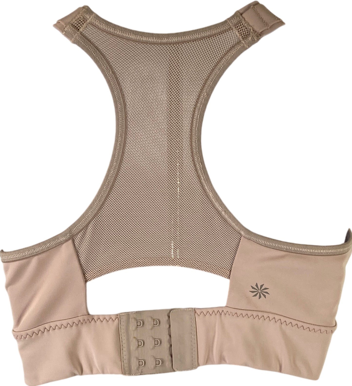 Athleta Women’s Light Pink Empower Sports Bra with Zipper - S