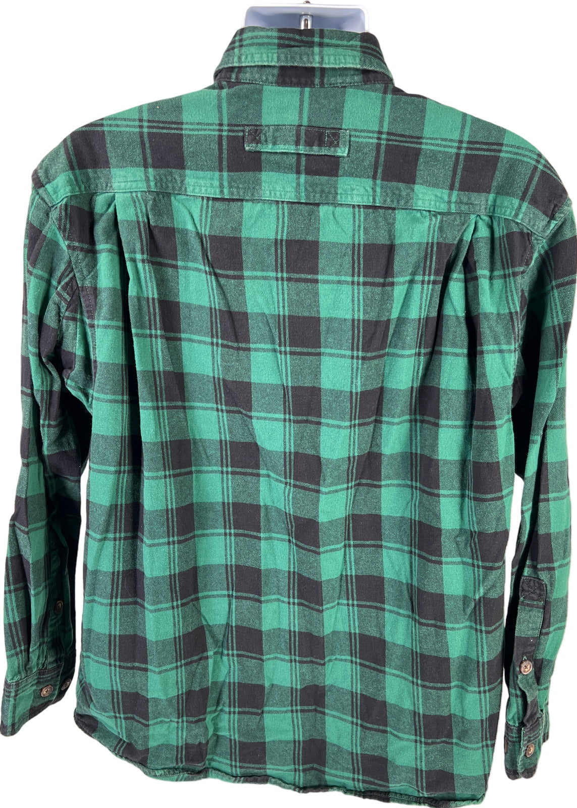 Duluth Trading Men’s Green Plaid Flannel Button Up Shirt - L