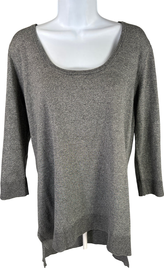 NEW Cyrus Women’s Charcoal 3/4 Sleeve Thin Knit Sweater - L