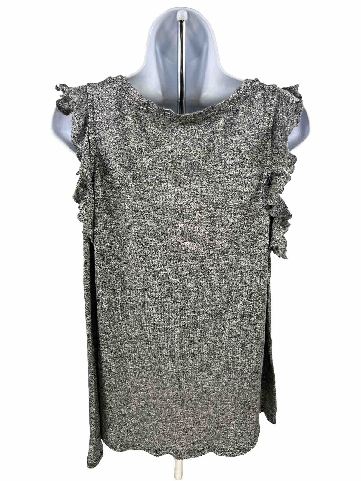 Lucky Brand Women's Gray Cold Shoulder Knit Top - M