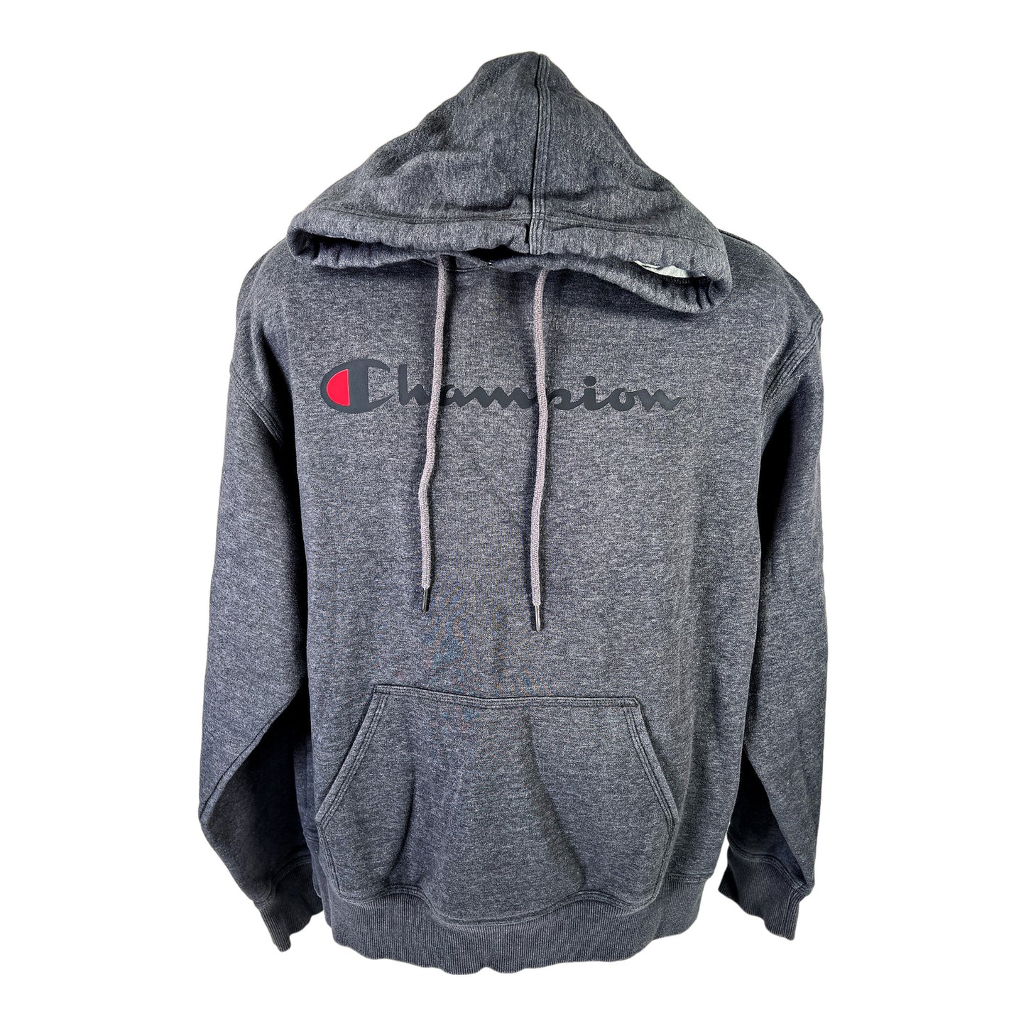 Champion Men’s Gray Graphic Front Pullover Cotton Hoodie - L