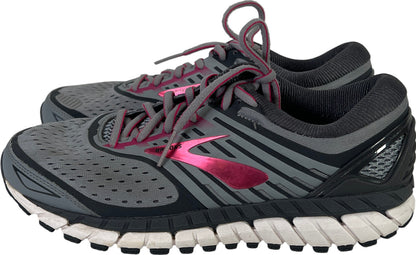 Brooks Women’s Gray/Pink Ariel Lace Up Running Athletic Shoes - 8.5