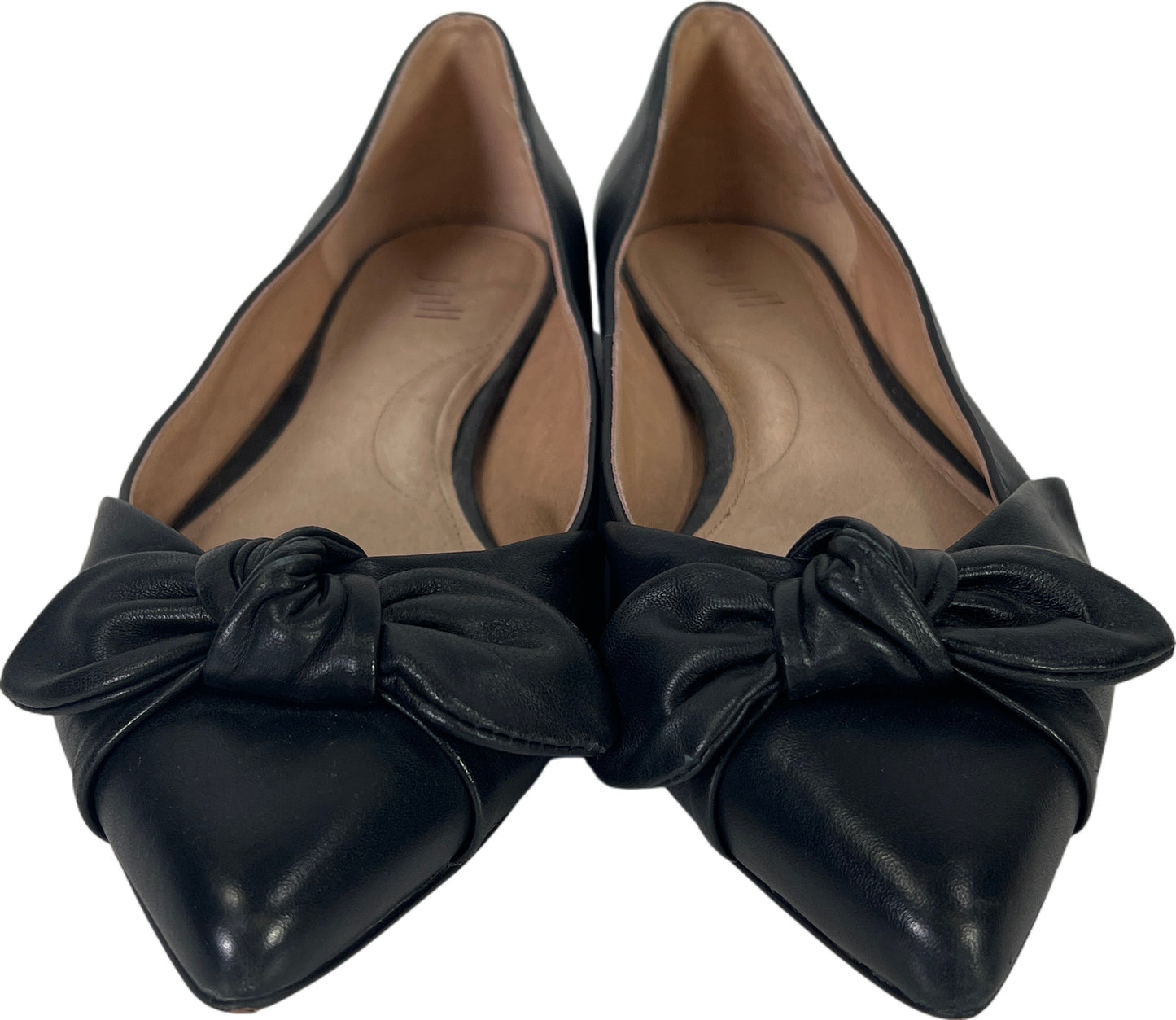 J.Jill Women’s Black Textile Simone Bow Pointed Toe Flats - 7.5