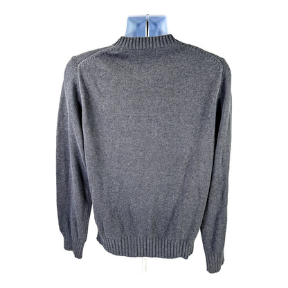 NEW Nautica Men’s Gray Cotton Long Sleeve Knit Sweater - L