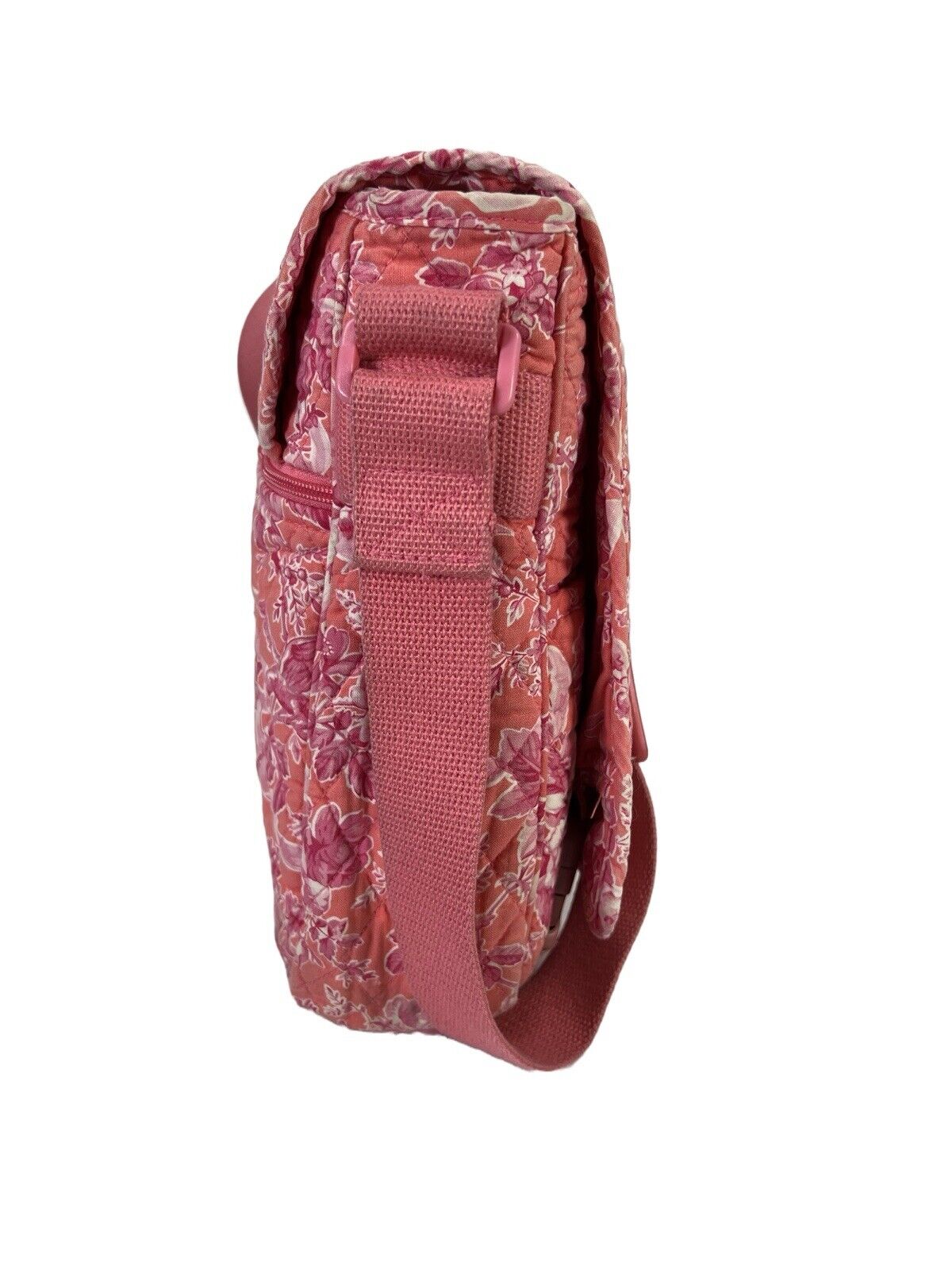 Vera Bradley Pink Hope Toile Quilted Messenger Bag