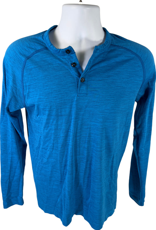 Lululemon Men’s Blue Metal Vent Tech Hurley Long Sleeve Athletic Shirt - S