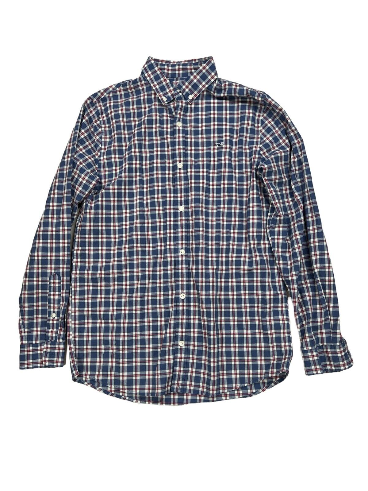 Vineyard Vines Kids Boys Blue Plaid Button Down Shirt - XL 18