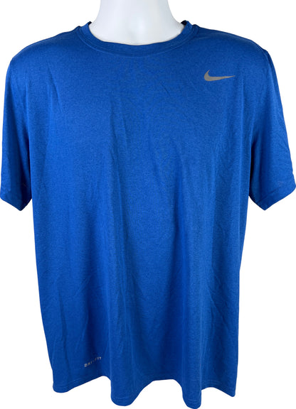 Nike Men’s Blue Short Sleeve Dri-Fit Athletic Shirt - L