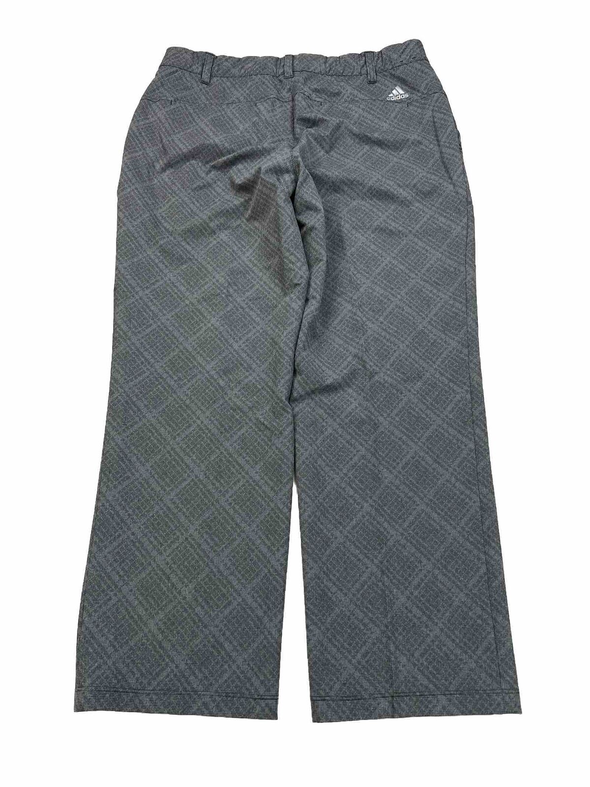 Adidas Men's Gray Stretch Flat Front Golf Pants - 36x30