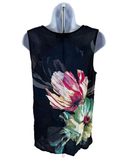 Karen Kane Women’s Black Floral Sleeveless Tank Top - M