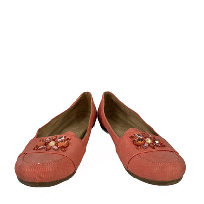 Naturalizer Women's Pink Rhinestone Rheis Flats - 6M