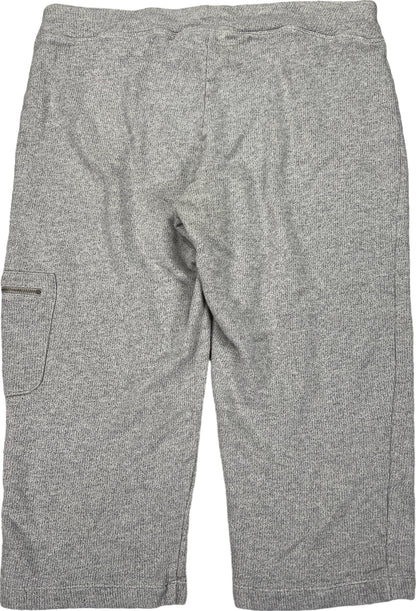 Chico’s Women’s Gray Zenegry Terry Knit Crop Loungewear Sweatpants - 2/US L