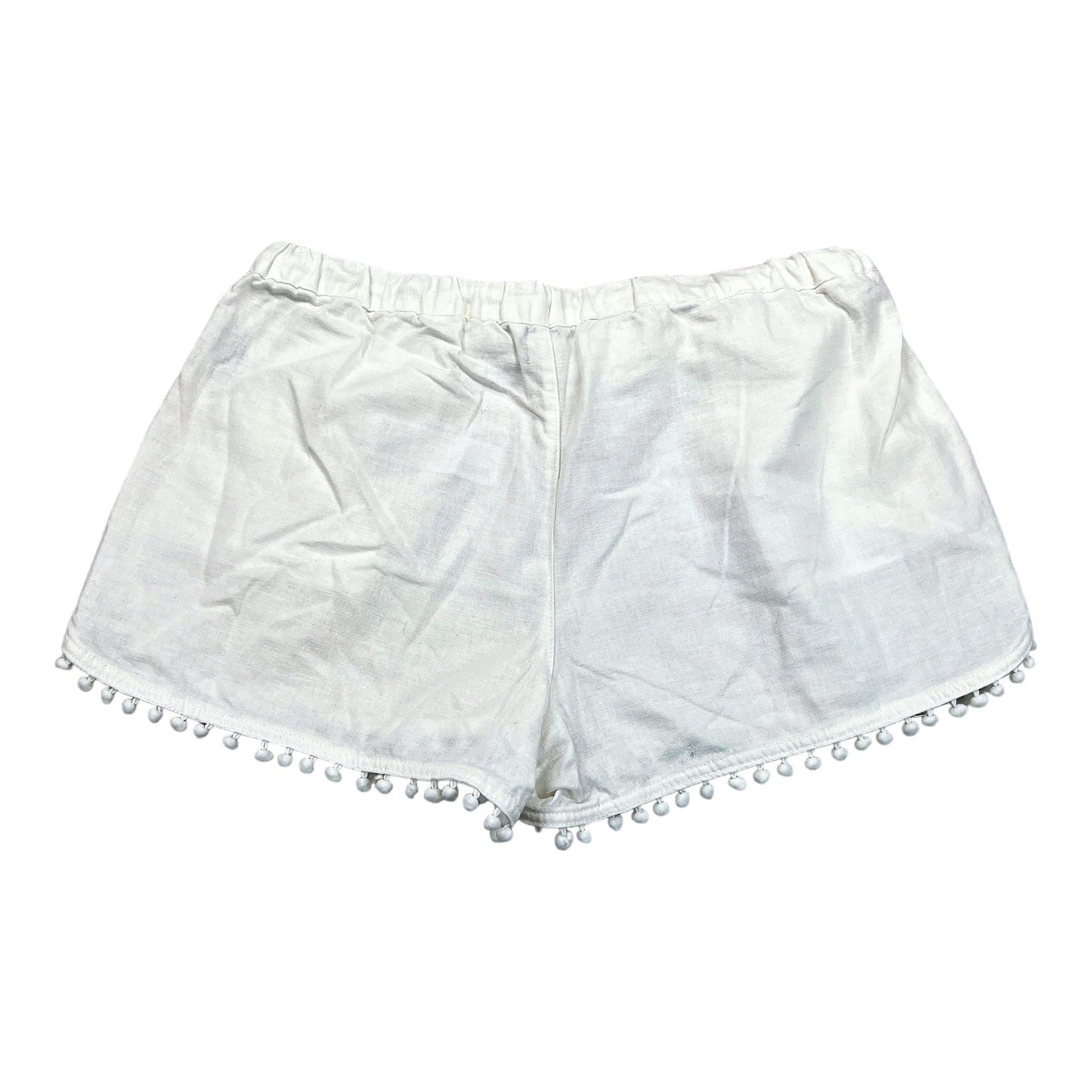 J. Crew Women’s White Linen Blend Casual Shorts - M