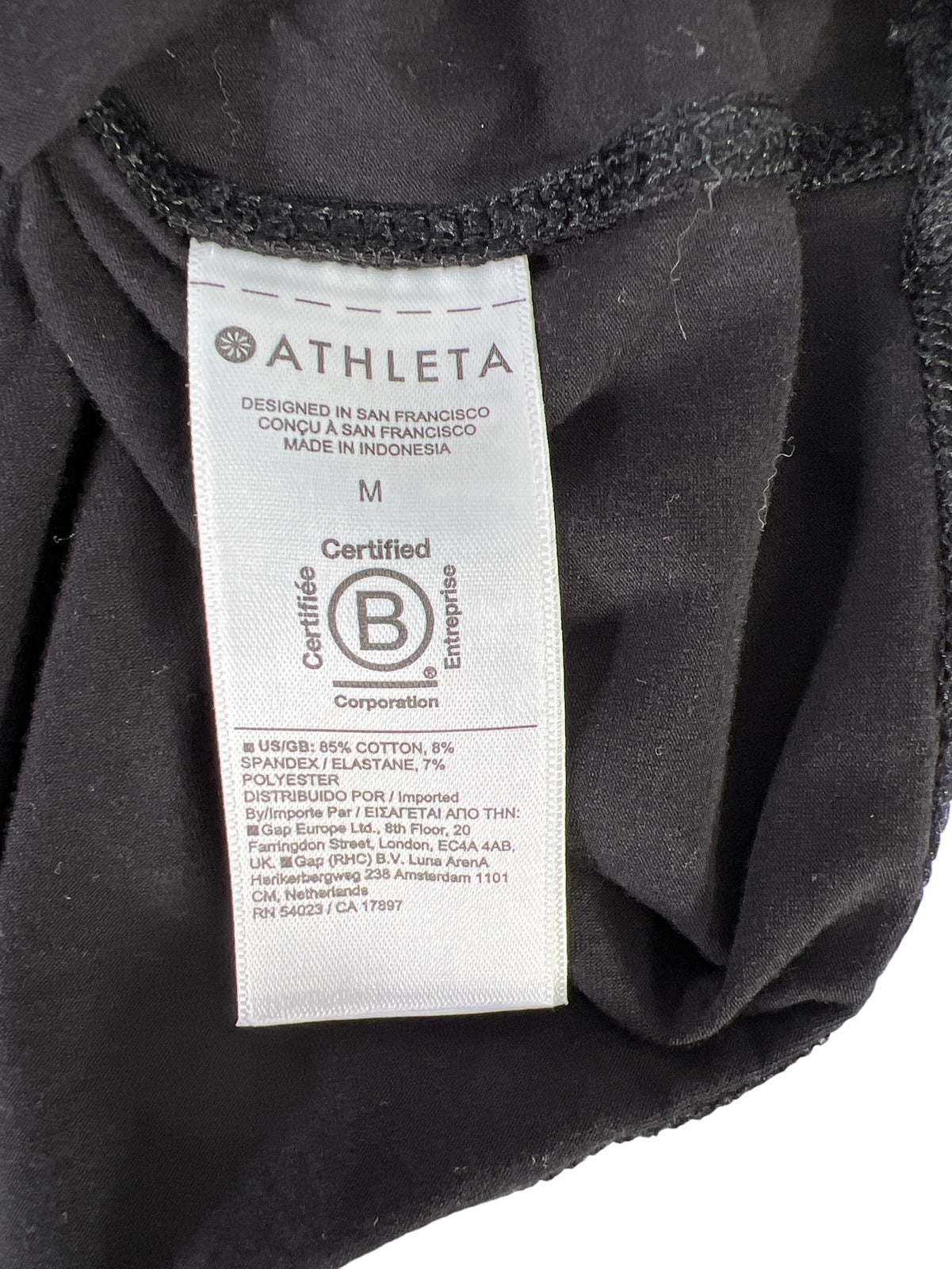 Athleta Women’s Black Outbound Sleeveless Tank Top - M