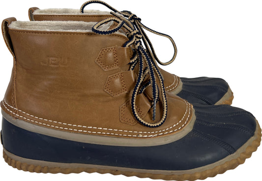 JBU by Jambue Women’s Brown/Blue Nala Low Ankle Duck Boots - 10M