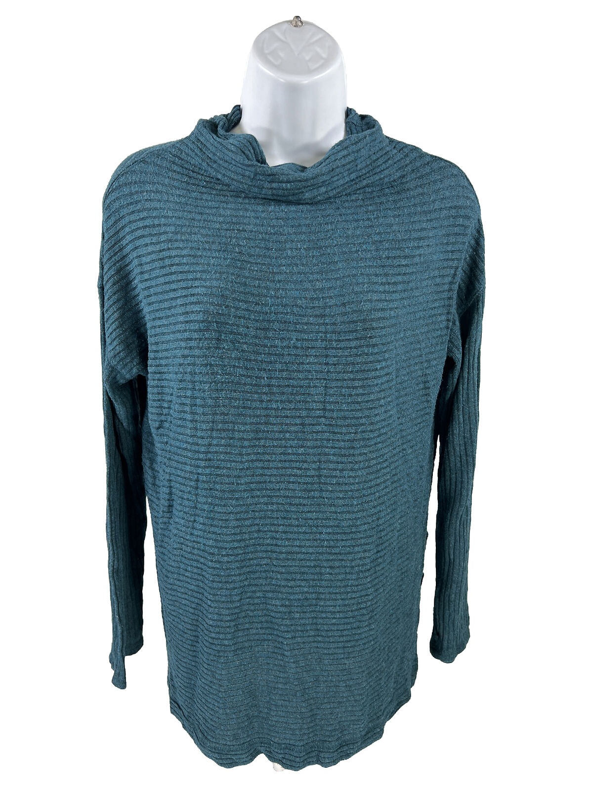 Lucky Brand Women's Blue Long Sleeve Turtleneck Sweater - M