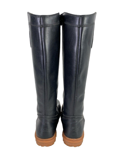 Bogs Women’s Black Leather Pearl Waterproof Tall Casual Riding Boots - 7.5