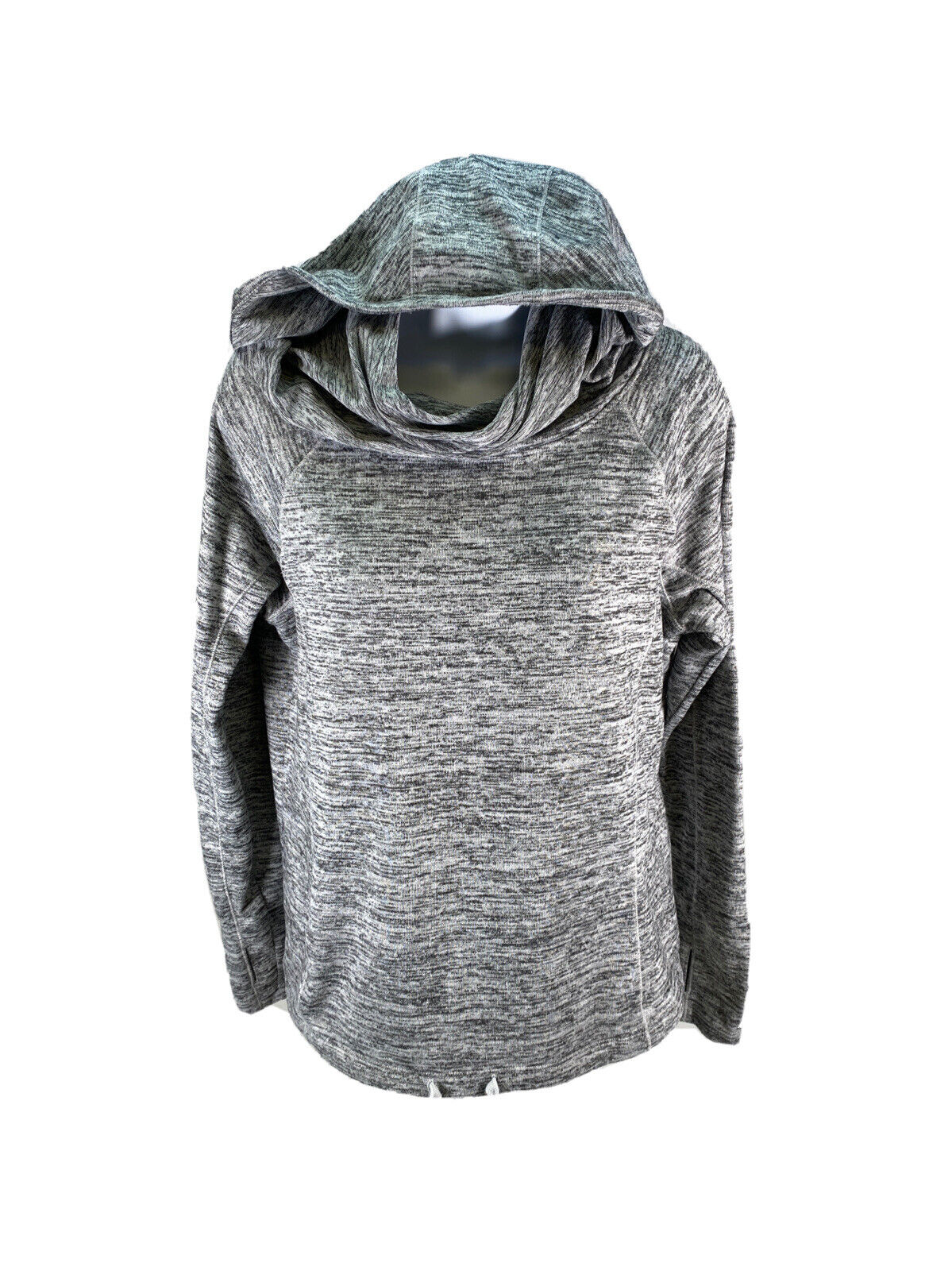 Athleta Women's Gray Blissful Cowl Neck Hoodie Sweatshirt Sz XS