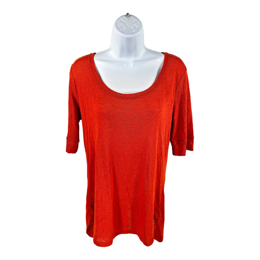 Athleta Women’s Orange Short Sleeve Breezy T-Shirt - M