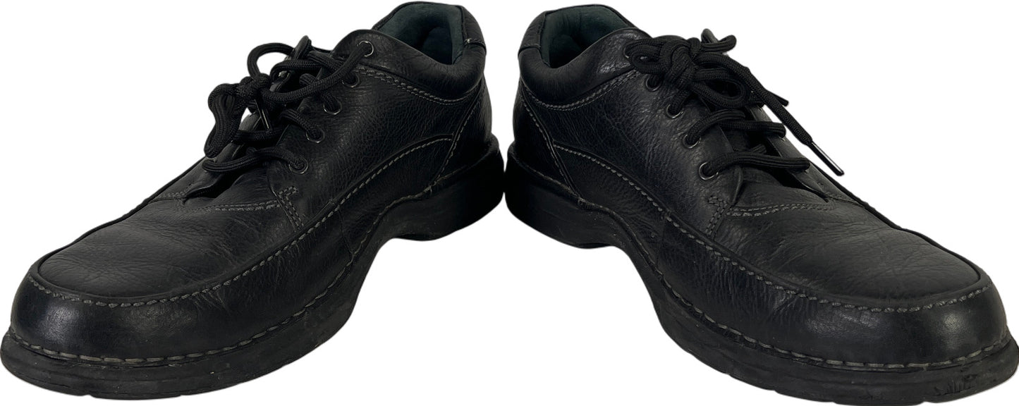 Rockport Men’s Black Leather Lace Up Casual Oxford Shoes - 12 Wide